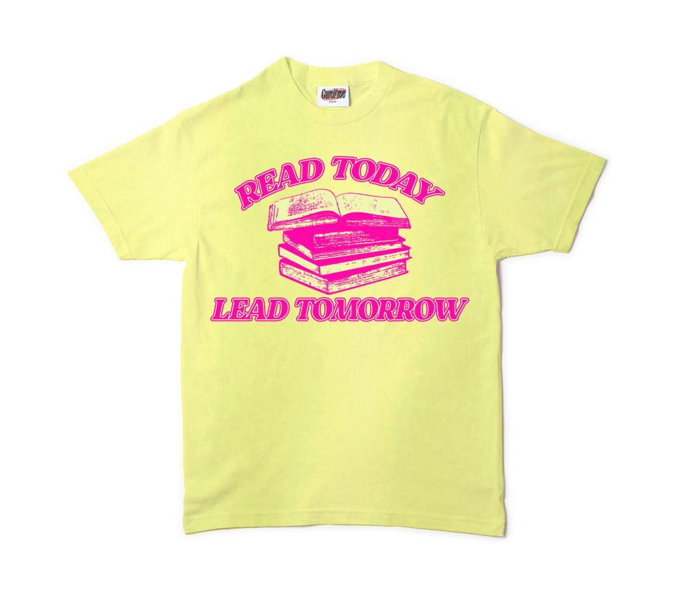 Read Today T-shirt Yellow – carefreeworldwide