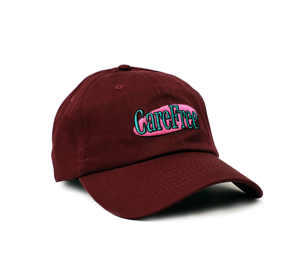 Carefree Strap Back Cap -  Burgundy