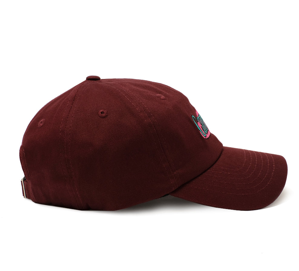 Carefree Strap Back Cap -  Burgundy